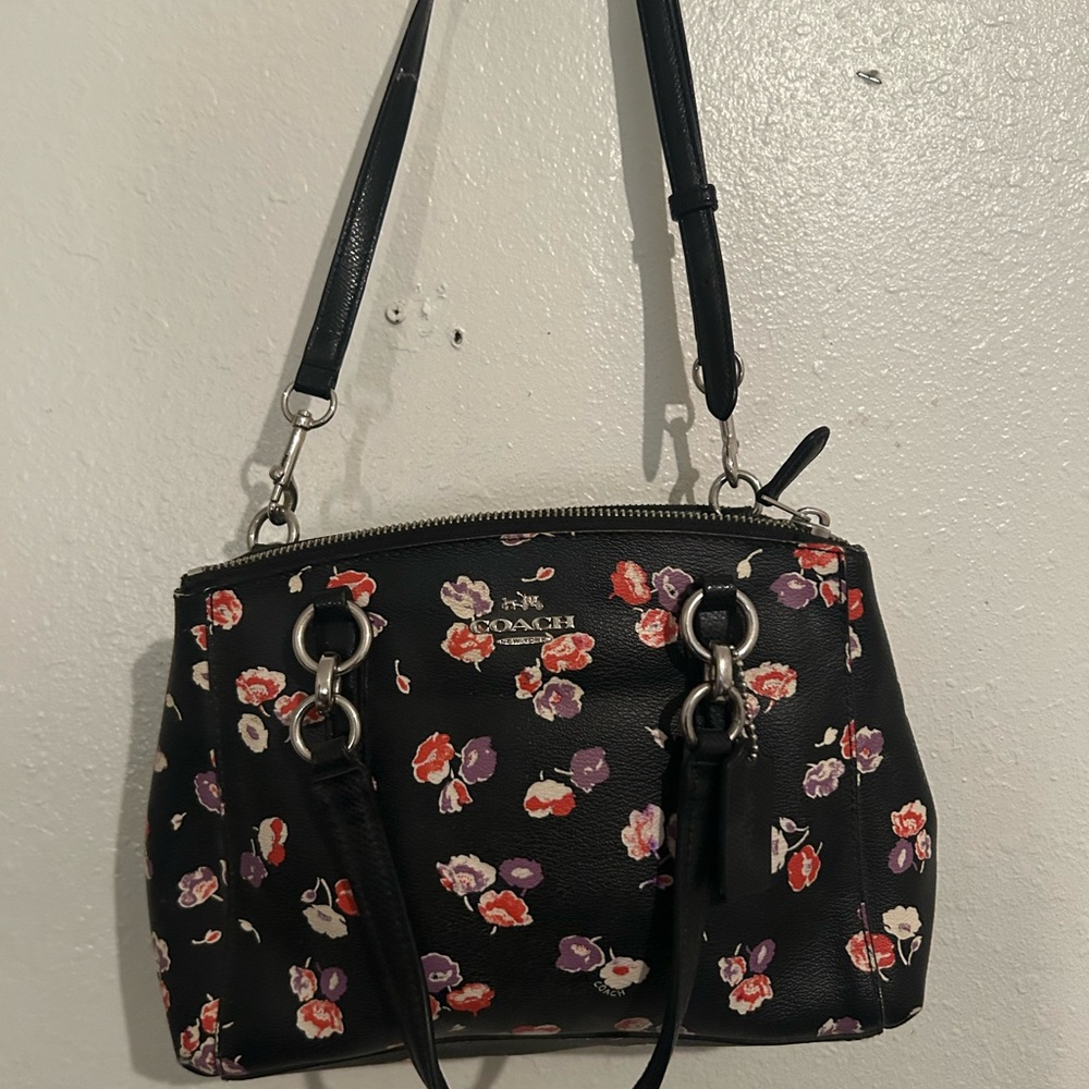 Coach crossbody or handbag Black Floral Women's Bag